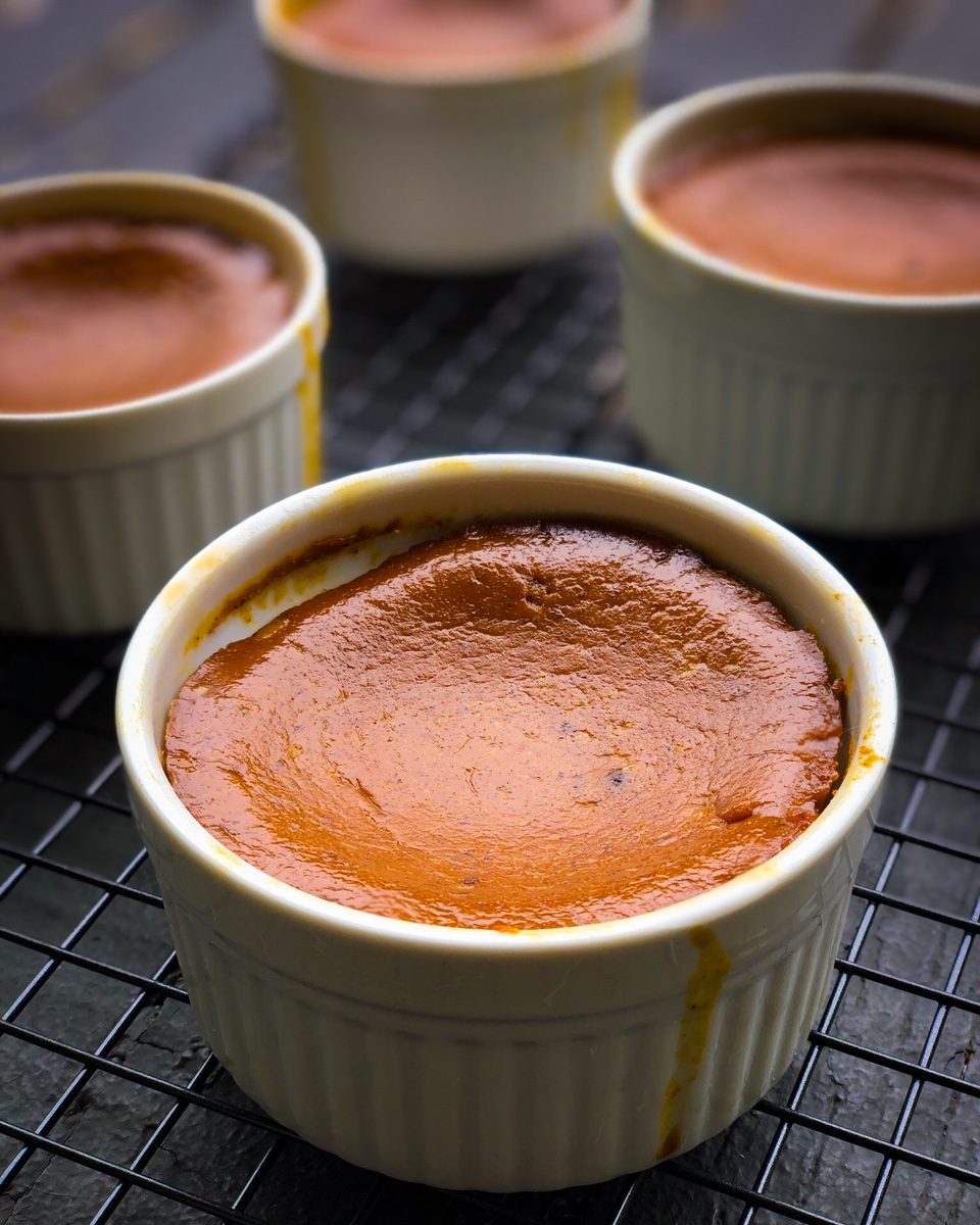 Baked Pumpkin Pudding Cups