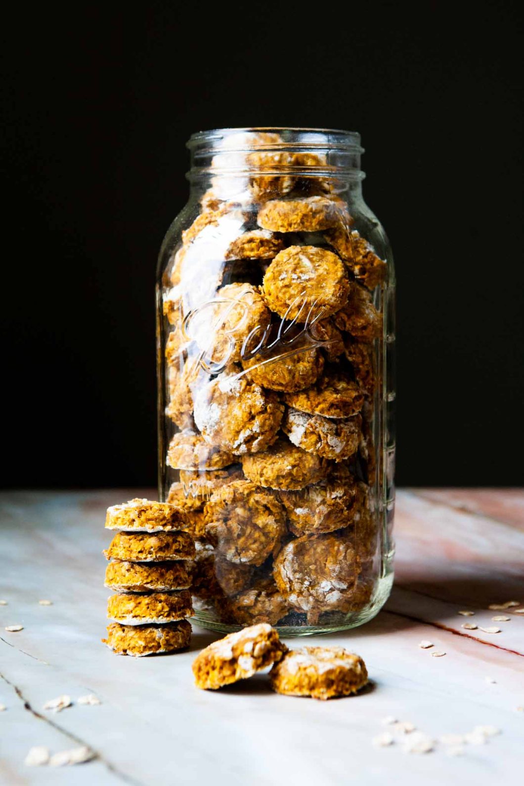 Pumpkin Peanut Butter Dog Biscuits