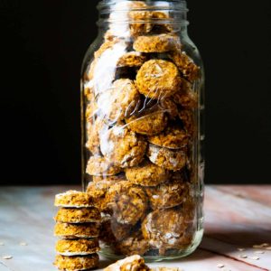 Pumpkin Peanut Butter Dog Biscuits