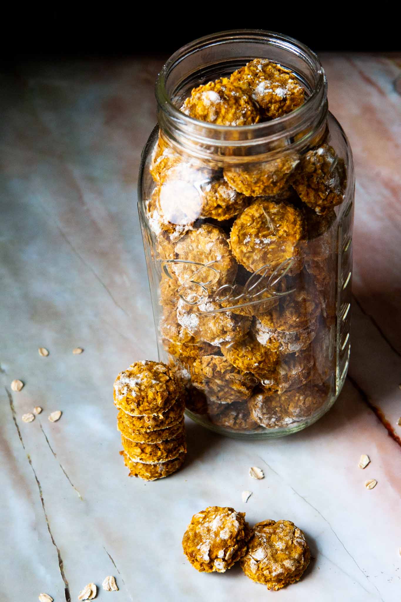 Pumpkin Peanut Butter Dog Biscuits