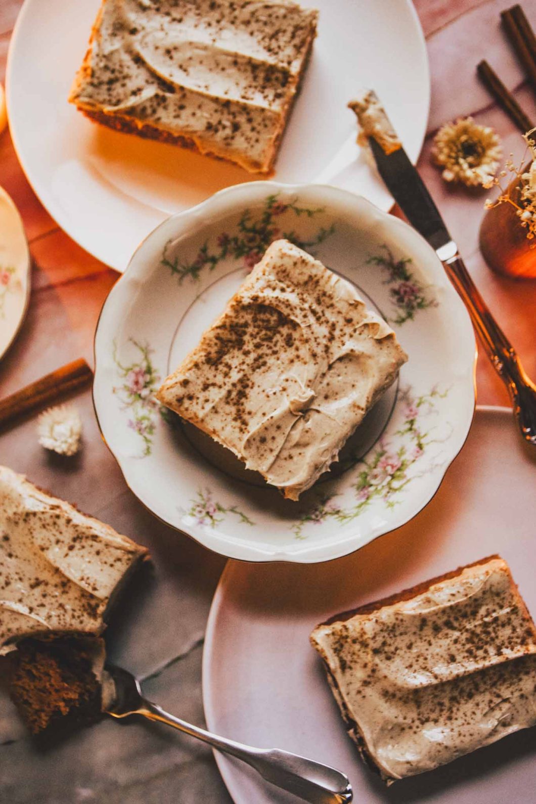 Apple Spice Ale Cake with Cream Cheese Frosting