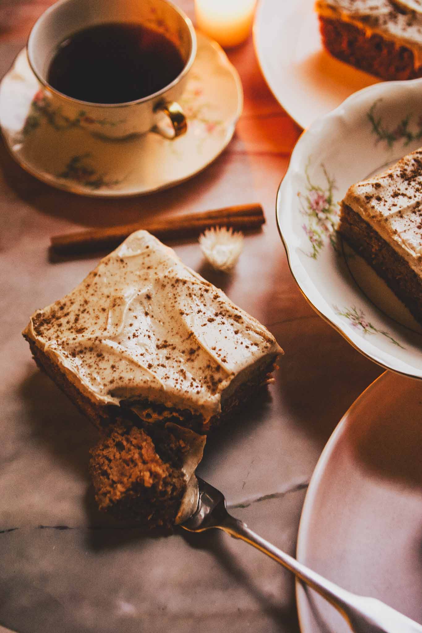 Apple Spice Ale Cake with Cream Cheese Frosting