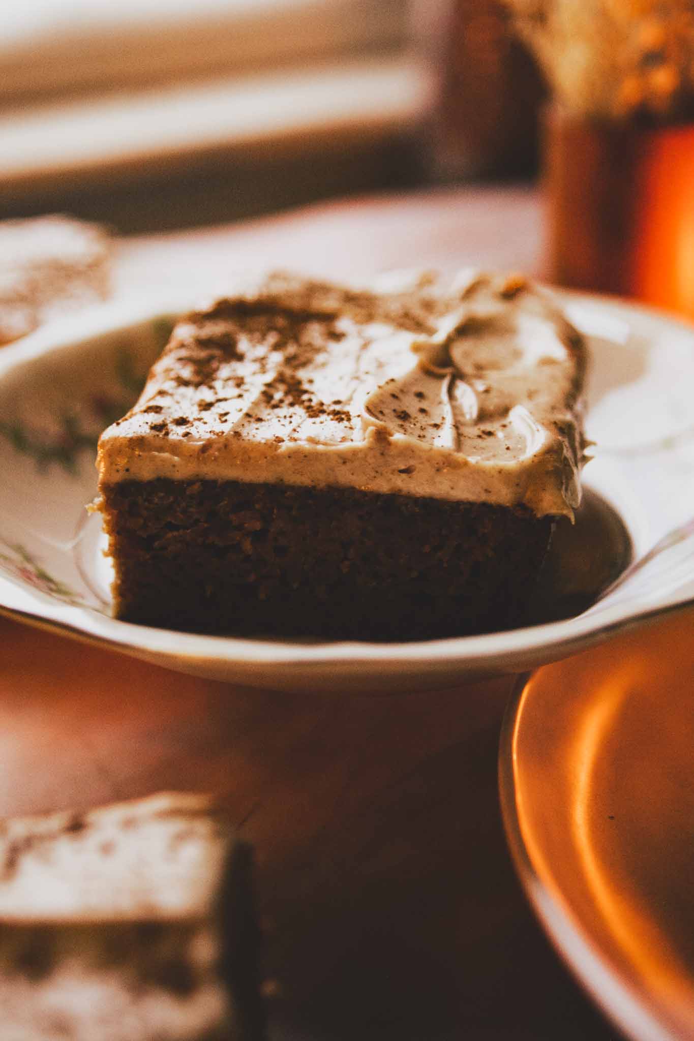 Apple Spice Ale Cake with Cream Cheese Frosting