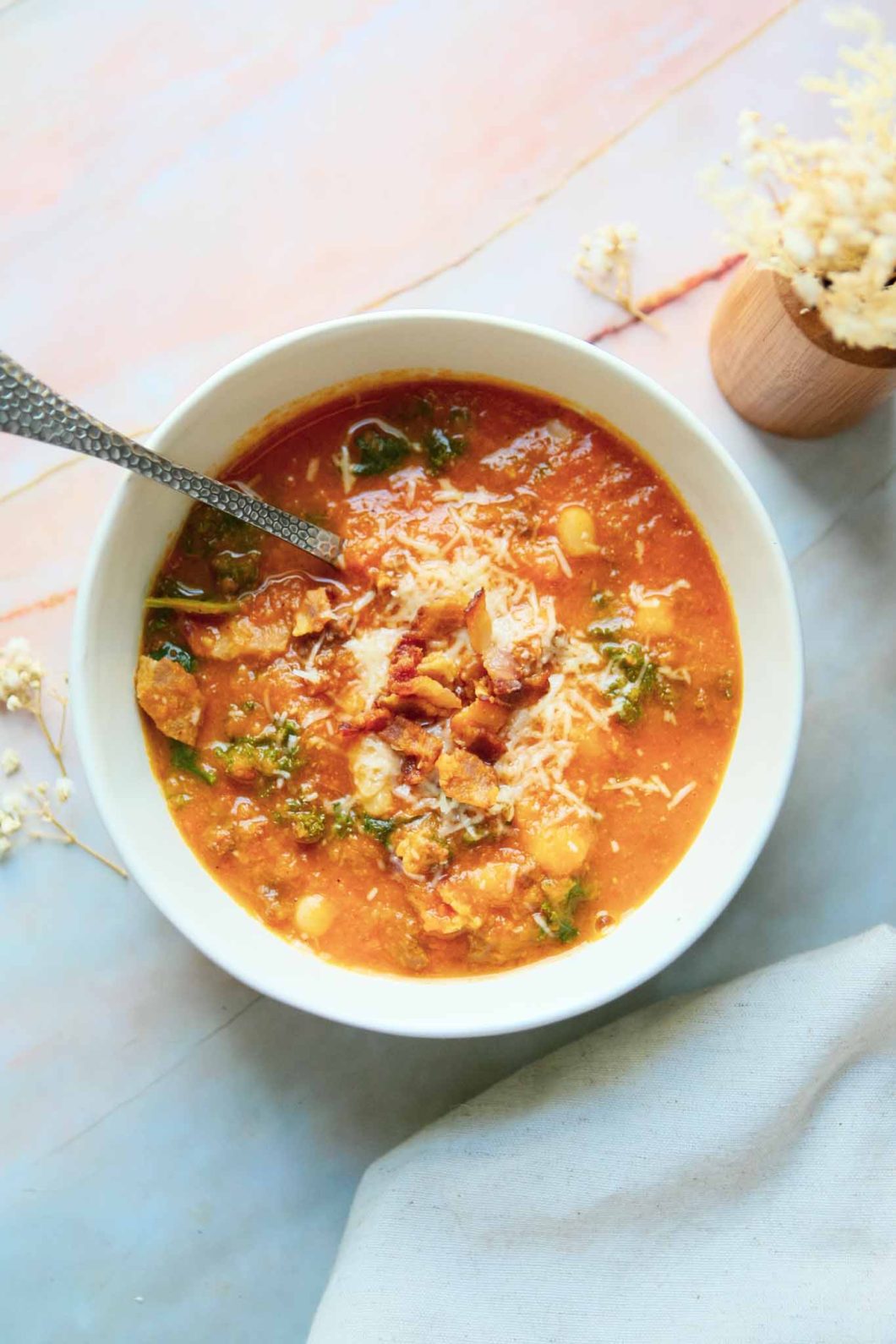 Italian Beans and Greens Soup with Sausage