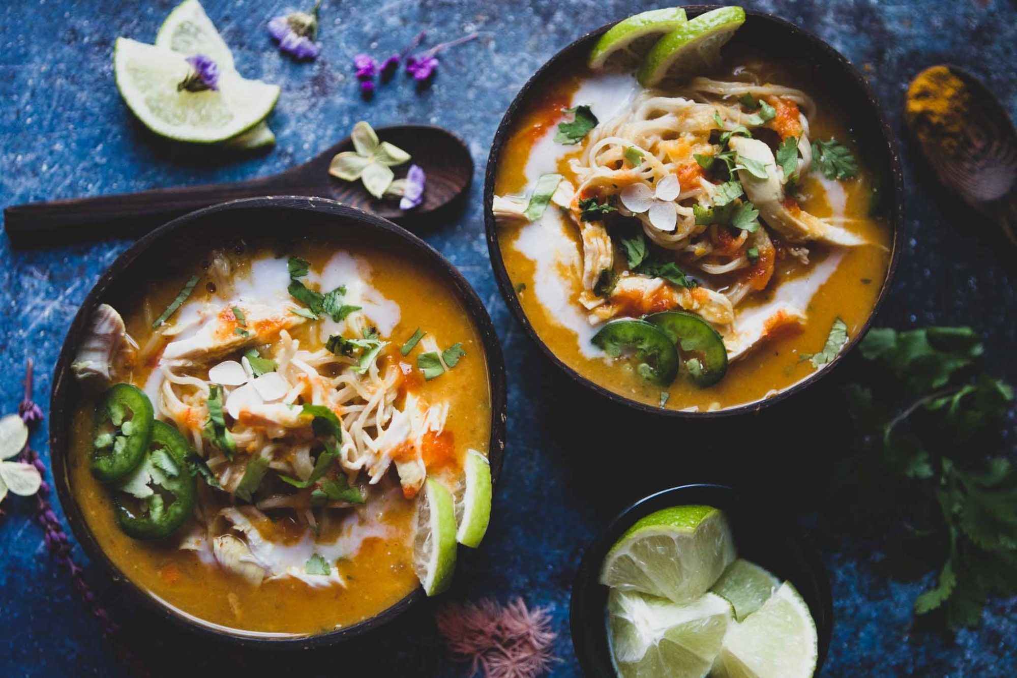 Coconut Curry Chicken Noodle Soup