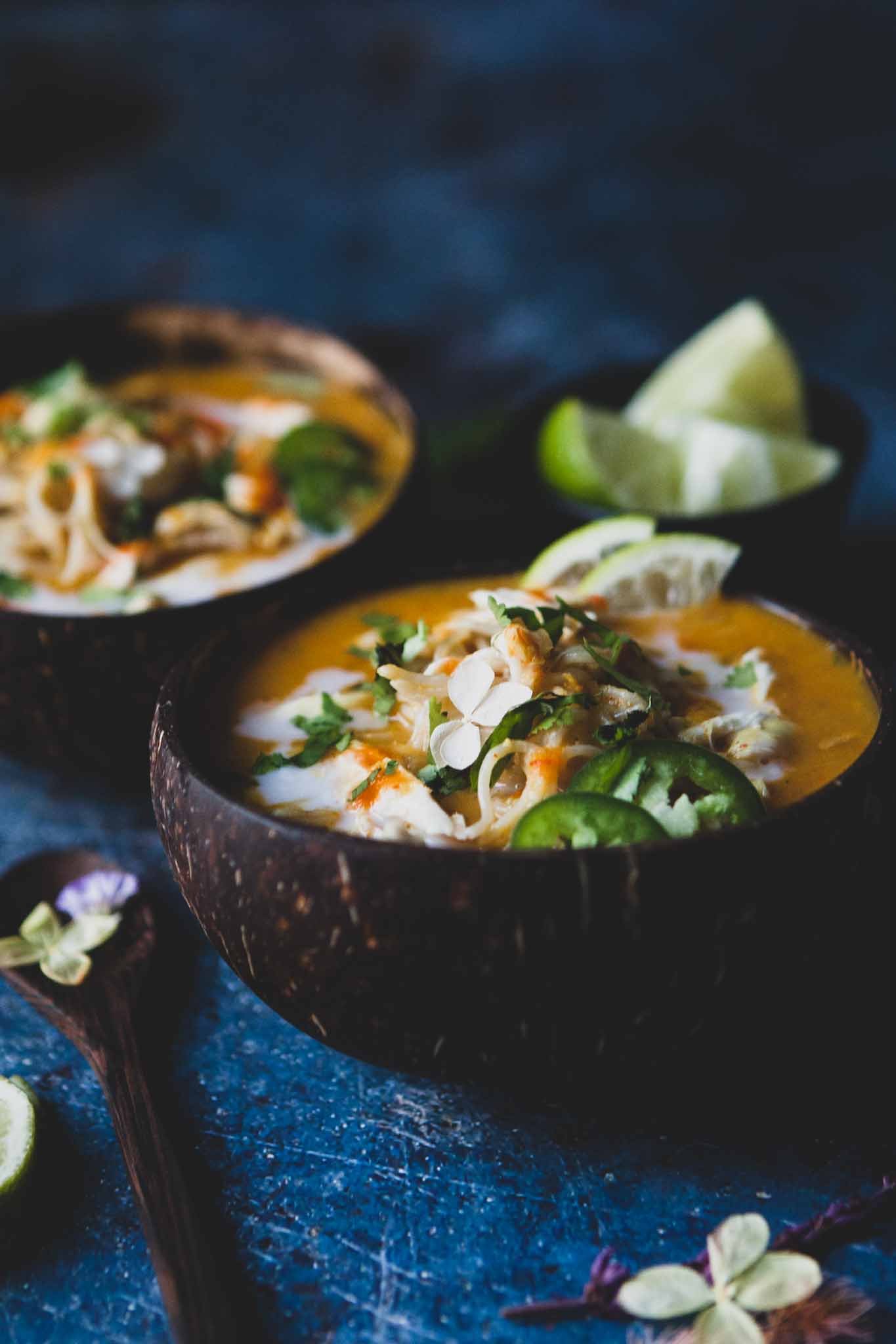 Coconut Curry Chicken Noodle Soup