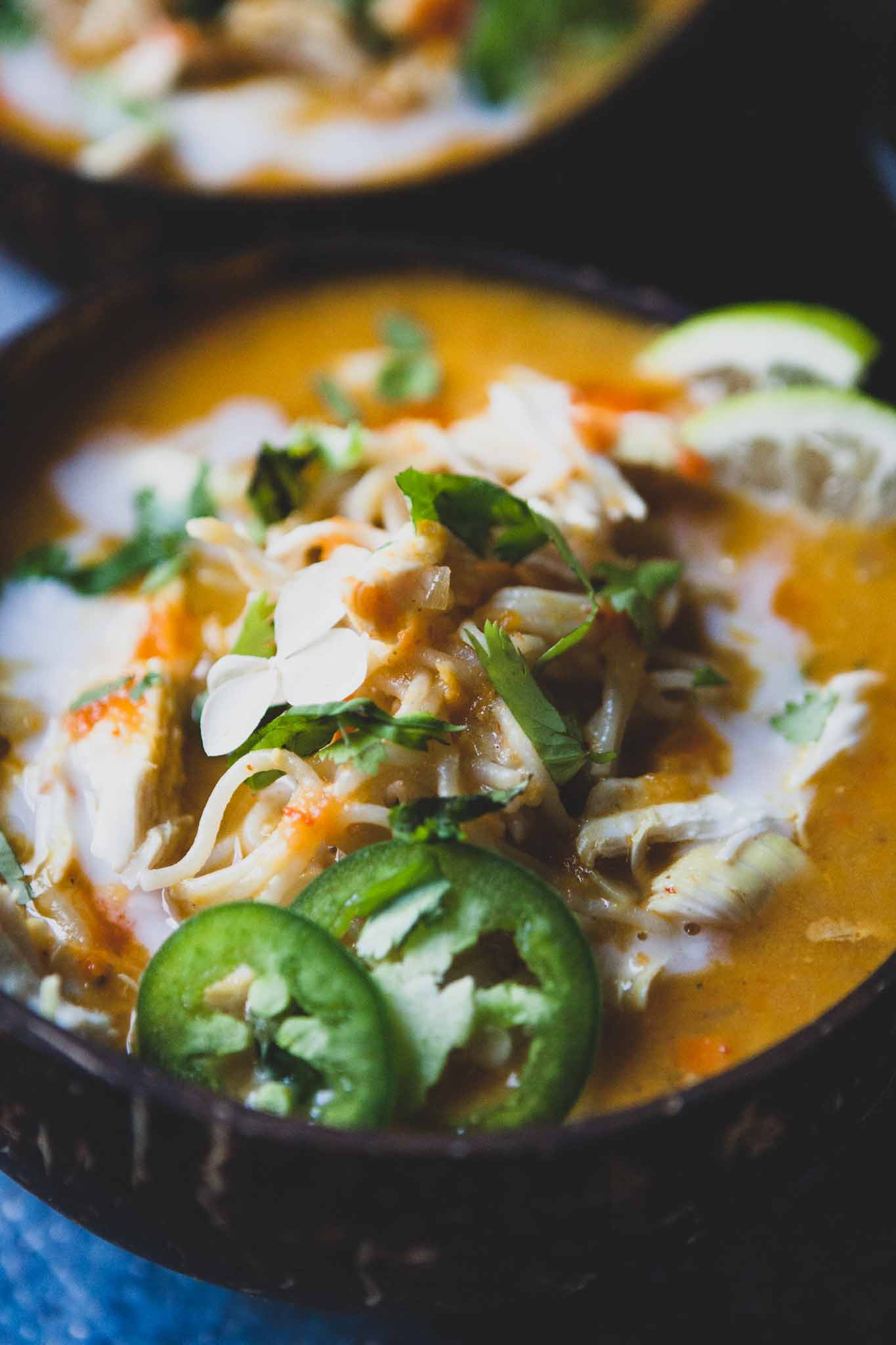 Coconut Curry Chicken Noodle Soup