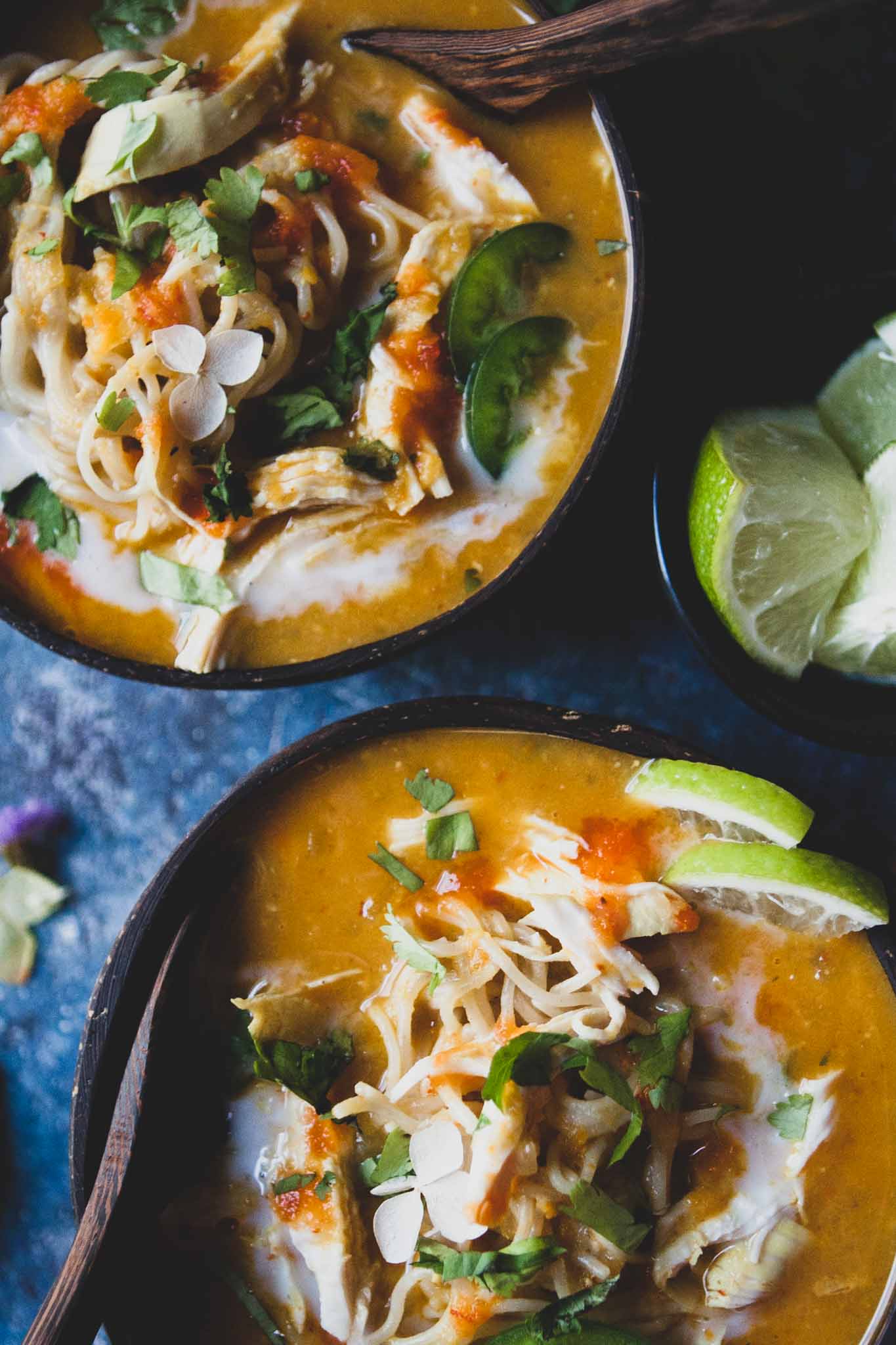 Coconut Curry Chicken Noodle Soup