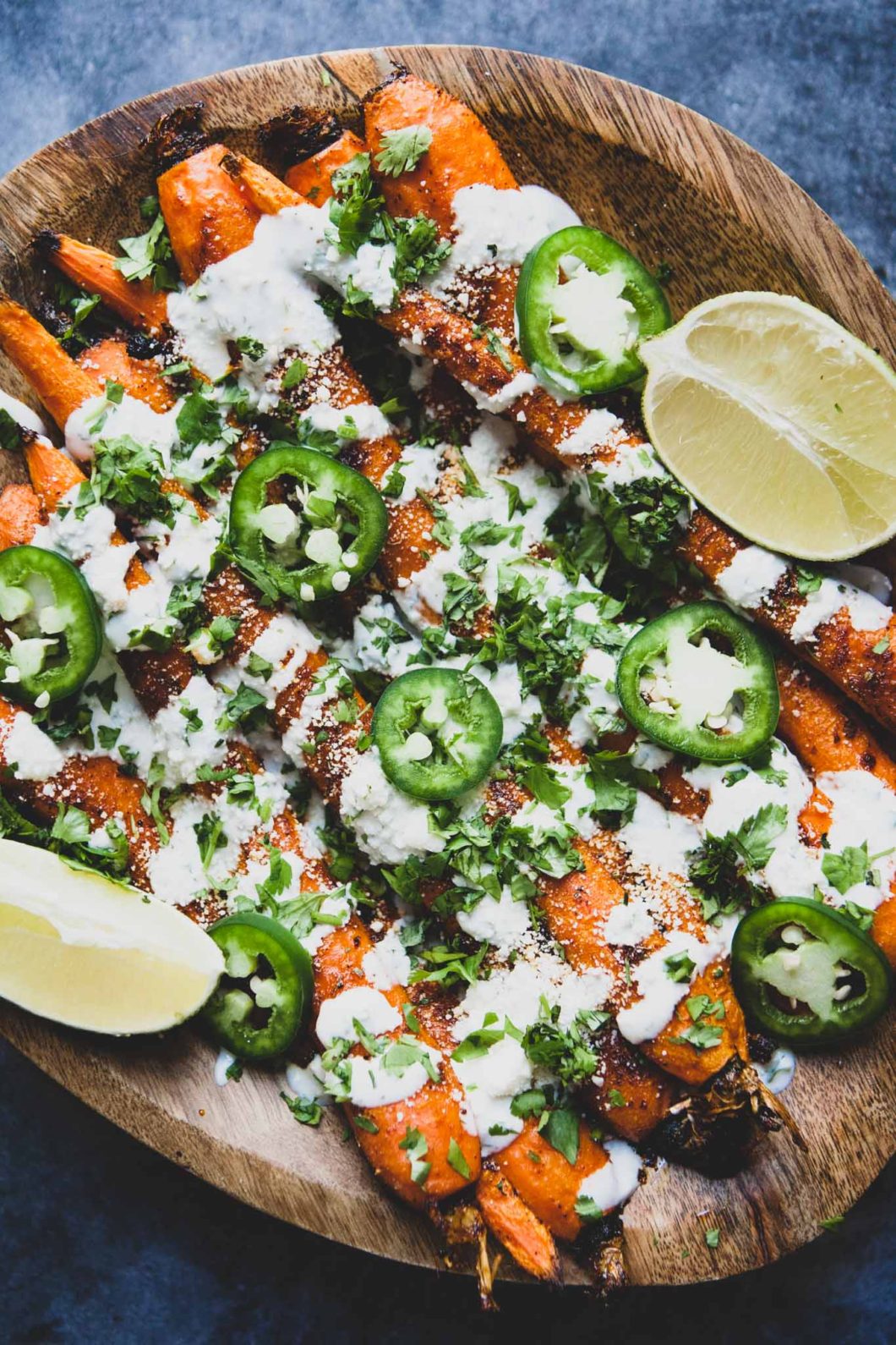 Mexican Street Style Roasted Carrots