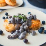 Blueberry Maple Biscuits and Gravy