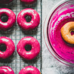 Baked Chai Donuts with Blueberry Glaze