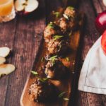 Sesame Apple Cider Pork Meatballs