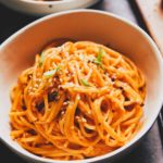 Creamy Spicy Gochujang Vodka Noodles