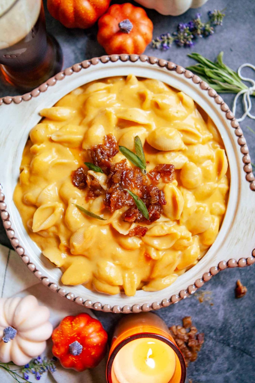 Beer Braised Butternut Mac and Cheese