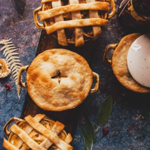 Butternut Beer Cheese Chicken Pot Pies