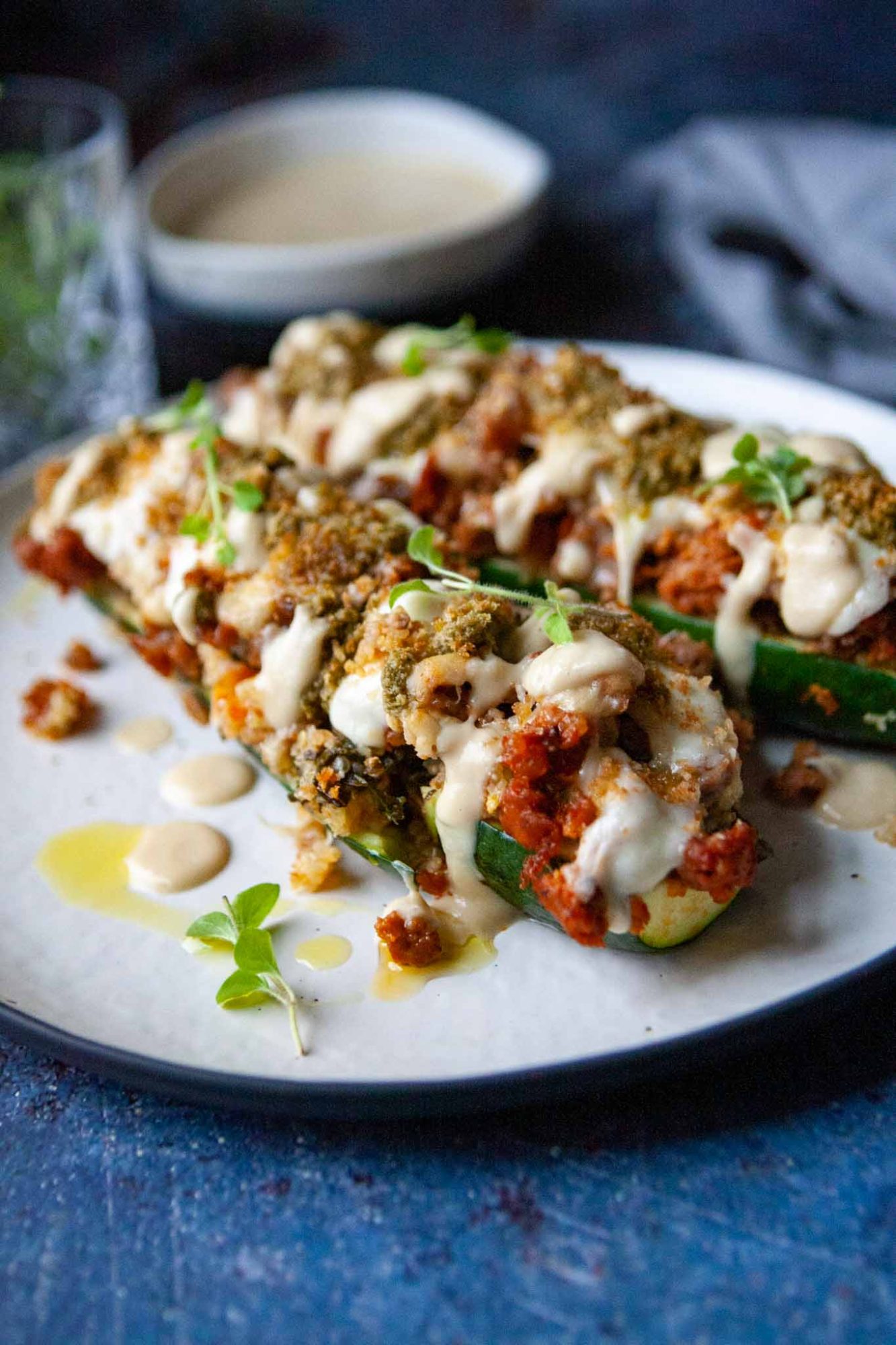 Italian Wedding Soup Zucchini Boats - Bitchin' in the Kitchen