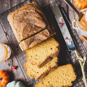 Apple Cider Pumpkin Bread with Chocolate Cream Cheese Butter