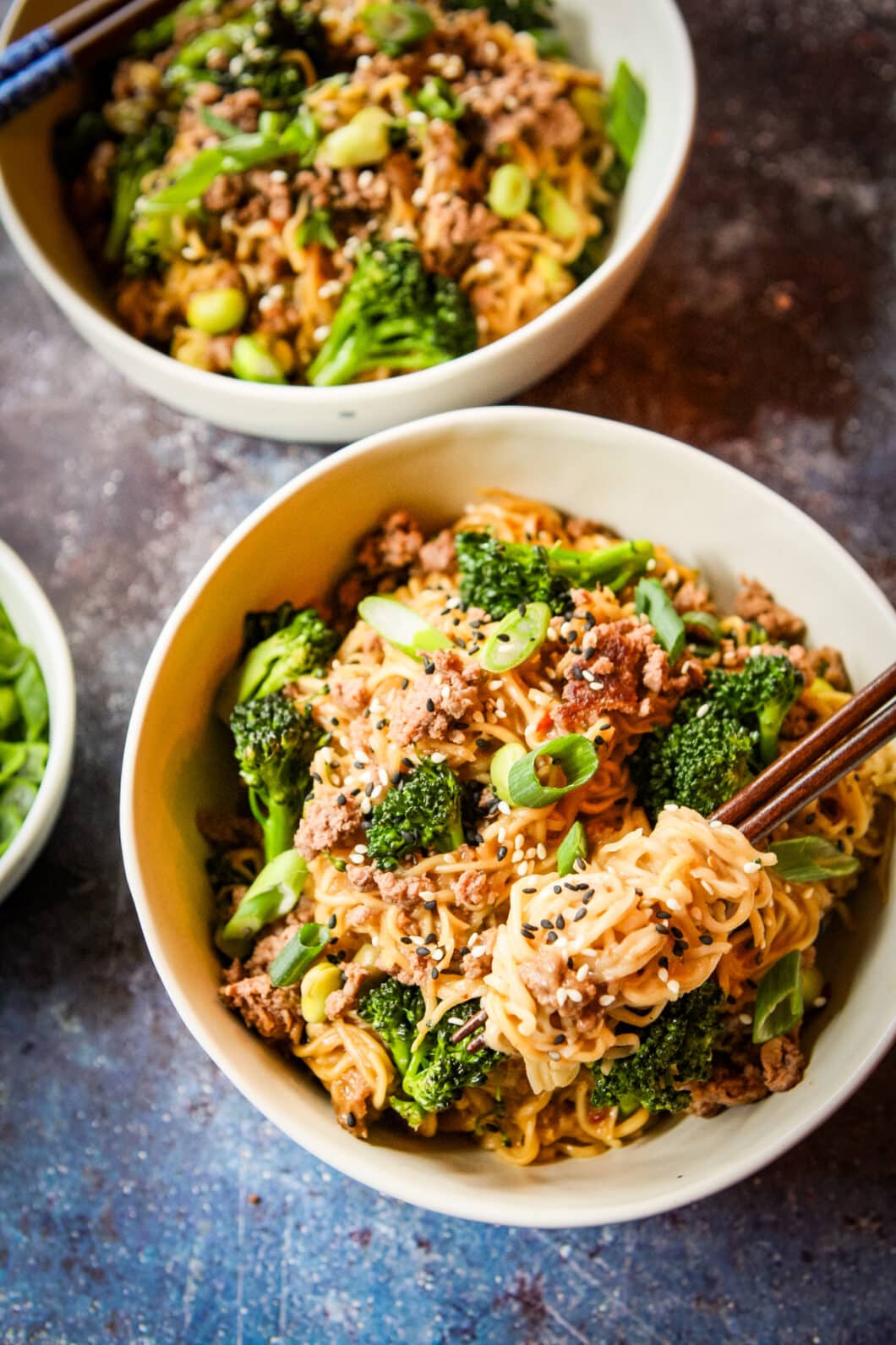 Ground Beef Ramen Noodle Stir Fry