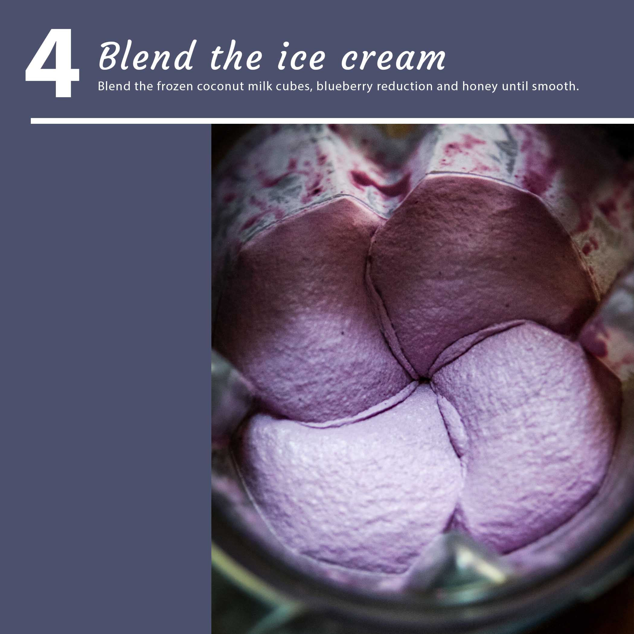 Blueberry Lavender No Churn Ice Cream